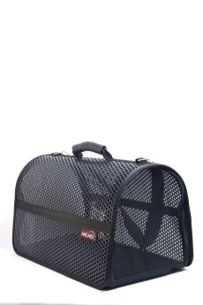 Migno Pet - 0542 220 38 06 | MİGNO FLYBAG Voyager Fileli Model Kedi Köpek Taşıma Çantaları - Siyah