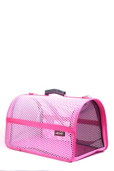 Migno Pet - 0542 220 38 06 | MİGNO FLYBAG Voyager Fileli Model Kedi Köpek Taşıma Çantaları - Pembe