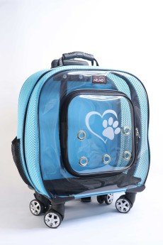 Migno Pet - 0542 220 38 06 | MİGNO Prestige Model Fileli Kedi Köpek Taşıma Çantaları Büyük - Turkuaz