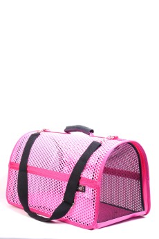 Migno Pet - 0542 220 38 06 | MİGNO FLYBAG Voyager Fileli Model Kedi Köpek Taşıma Çantaları - Pembe