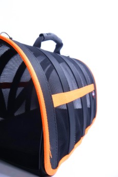 Migno Pet - 0542 220 38 06 | MİGNO Astra Fileli Model Kedi Köpek Taşıma Çantaları - Turuncu