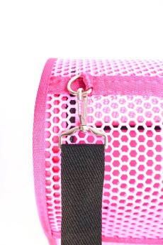 Migno Pet - 0542 220 38 06 | MİGNO FLYBAG Voyager Fileli Model Kedi Köpek Taşıma Çantaları - Pembe