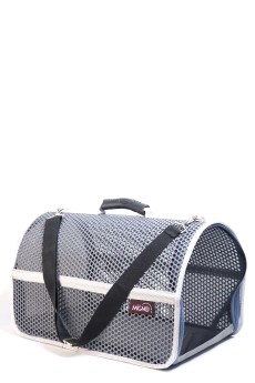 Migno Pet - 0542 220 38 06 | MİGNO FLYBAG Voyager Fileli Model Kedi Köpek Taşıma Çantaları - Gri