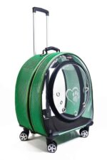 MİGNO Jumbo Model Kedi Köpek Taşıma Çantası Fileli Yeşil - Görsel 2