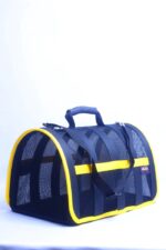 MİGNO Astra Fileli Model Kedi Köpek Taşıma Çantaları - Sarı