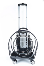 MİGNO Büyük Şeffaf Model Kedi Köpek Taşıma Çantası Lacivert - Görsel 3