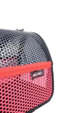 MİGNO FLYBAG Voyager Fileli Model Kedi Köpek Taşıma Çantaları - Kırmızı-Siyah - Görsel 4