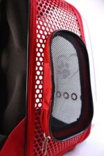 MİGNO Zenith Astronot Model Kedi Köpek Taşıma Çantaları - Kırmızı - Görsel 5