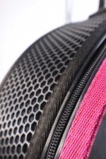 MİGNO Space Model Kedi Köpek Taşıma Çantası Fileli Şeffaf Pembe - Görsel 6