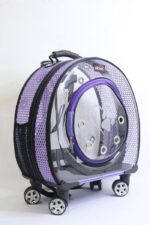 MİGNO Büyük Fileli Model Kedi Köpek Taşıma Çantası Mor