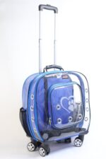 MİGNO Prestige Model Şeffaf Kedi Köpek Taşıma Çantaları Küçük - Mavi - Görsel 2