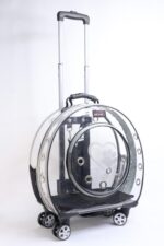 MİGNO Büyük Şeffaf Model Kedi Köpek Taşıma Çantası Gri - Görsel 2