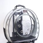 MİGNO Küçük Şeffaf Model Kedi Köpek Taşıma Çantası Gri