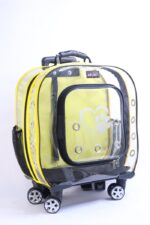 MİGNO Prestige Model Şeffaf Kedi Köpek Taşıma Çantaları Büyük - Sarı