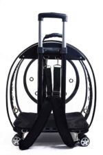 MİGNO Jumbo Model Kedi Köpek Taşıma Çantası Şeffaf Siyah - Görsel 5