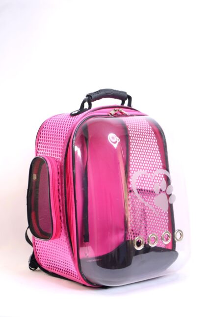 MİGNO Zenith Astronot Model Kedi Köpek Taşıma Çantaları - Pembe