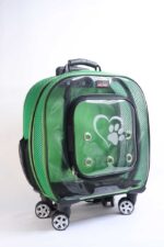 MİGNO Prestige Model Fileli Kedi Köpek Taşıma Çantaları Küçük - Yeşil