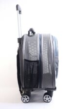 MİGNO Space Model Kedi Köpek Taşıma Çantası Fileli Gri - Görsel 3