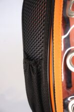 MİGNO Prestige Model Fileli-Şeffaf Kedi Köpek Taşıma Çantaları Büyük - Turuncu - Görsel 4