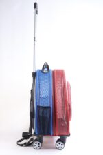 MİGNO Küçük Fileli Model Kedi Köpek Taşıma Çantası Kırmızı - Mavi - Görsel 3