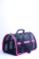 MİGNO Astra Fileli Model Kedi Köpek Taşıma Çantaları - Pembe