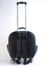 MİGNO Prestige Model Fileli Kedi Köpek Taşıma Çantaları Küçük - Turkuaz - Görsel 4