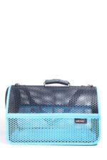 MİGNO FLYBAG Voyager Fileli Model Kedi Köpek Taşıma Çantaları - Turkuaz-Siyah - Görsel 2