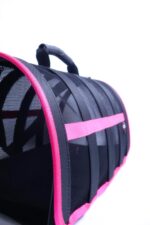 MİGNO Astra Fileli Model Kedi Köpek Taşıma Çantaları - Pembe - Görsel 6