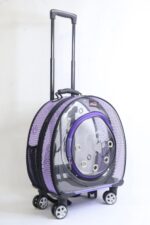 MİGNO Küçük Fileli Model Kedi Köpek Taşıma Çantası Mor - Görsel 3