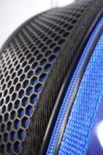 MİGNO Space Model Kedi Köpek Taşıma Çantası Fileli Şeffaf Mavi - Görsel 5