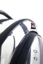 MİGNO Jumbo Model Kedi Köpek Taşıma Çantası Şeffaf Siyah - Görsel 6