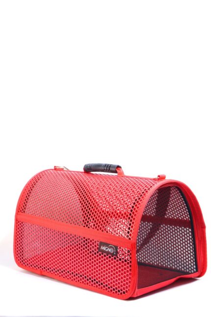 MİGNO FLYBAG Voyager Fileli Model Kedi Köpek Taşıma Çantaları - Kırmızı