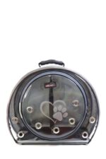 MİGNO Astronot Model Kedi Köpek Taşıma Çantası Şeffaf Fileli Gri - Görsel 2