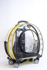 MİGNO Büyük Şeffaf Model Kedi Köpek Taşıma Çantası Sarı