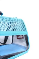 MİGNO FLYBAG Voyager Fileli-Şeffaf Model Kedi Köpek Taşıma Çantaları - Turkuaz - Görsel 4