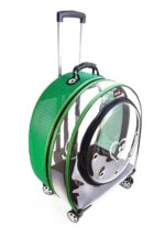 MİGNO Jumbo Model Kedi Köpek Taşıma Çantası Şeffaf Fileli Yeşil - Görsel 3