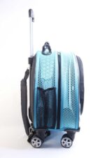 MİGNO Space Model Kedi Köpek Taşıma Çantası Fileli Turkuaz - Görsel 3