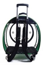 MİGNO Jumbo Model Kedi Köpek Taşıma Çantası Şeffaf Fileli Yeşil - Görsel 5