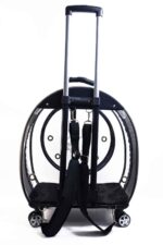 MİGNO Jumbo Model Kedi Köpek Taşıma Çantası Şeffaf Fileli Gri - Görsel 4