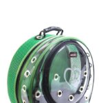 MİGNO Astronot Model Kedi Köpek Taşıma Çantası Şeffaf Fileli Yeşil