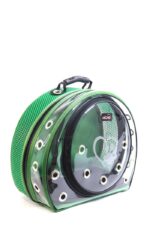 MİGNO Astronot Model Kedi Köpek Taşıma Çantası Şeffaf Fileli Yeşil