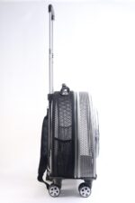 MİGNO Küçük Fileli Model Kedi Köpek Taşıma Çantası Siyah - Gri - Görsel 3