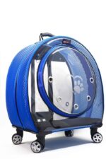 MİGNO Jumbo Model Kedi Köpek Taşıma Çantası Fileli Mavi