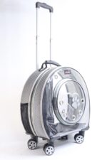 MİGNO Büyük Fileli Model Kedi Köpek Taşıma Çantası Gri - Görsel 2