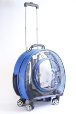 MİGNO Küçük Fileli Model Kedi Köpek Taşıma Çantası Mavi - Görsel 2