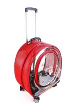 MİGNO Jumbo Model Kedi Köpek Taşıma Çantası Fileli Kırmızı - Görsel 3