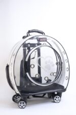 MİGNO Büyük Şeffaf Model Kedi Köpek Taşıma Çantası Beyaz