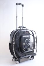 MİGNO Prestige Model Şeffaf Kedi Köpek Taşıma Çantaları Küçük - Siyah - Görsel 2