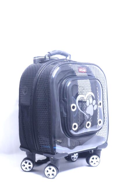 MİGNO PRIME Fileli Model Kedi Köpek Taşıma Çantaları - Siyah