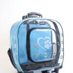 MİGNO Prestige Model Şeffaf Kedi Köpek Taşıma Çantaları Küçük - Turkuaz